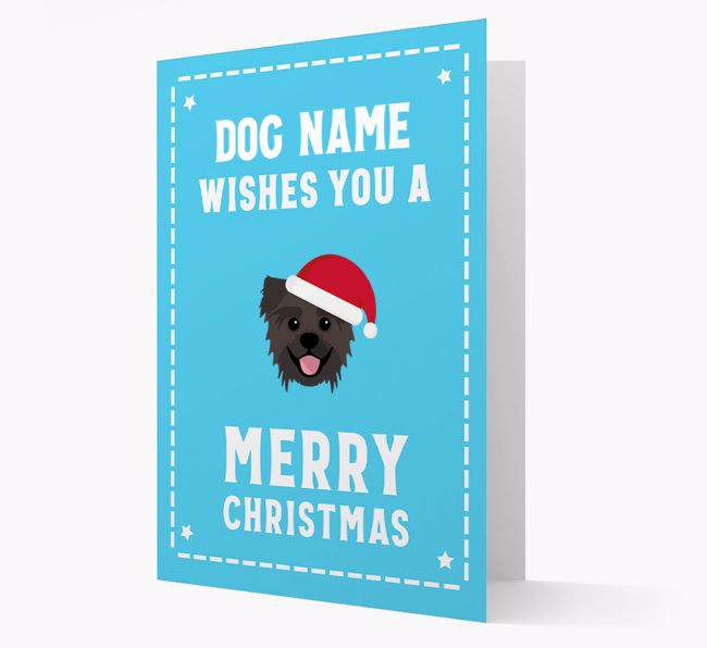 'Christmas Wishes' Card with your {breedFullName} Christmas Icon